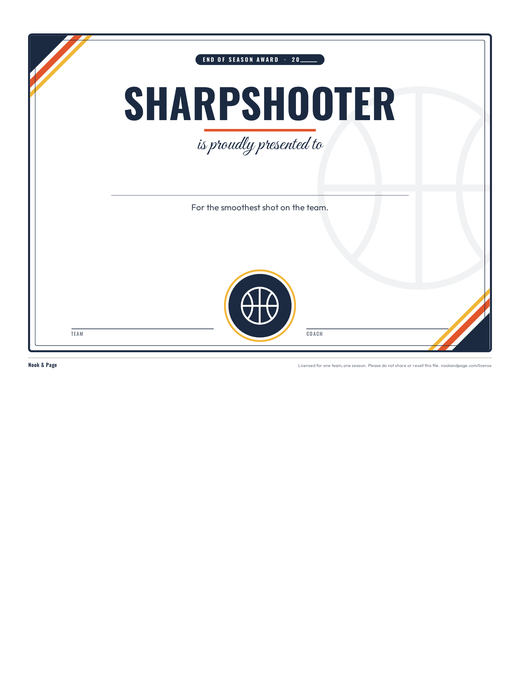 Basketball Awards, page one