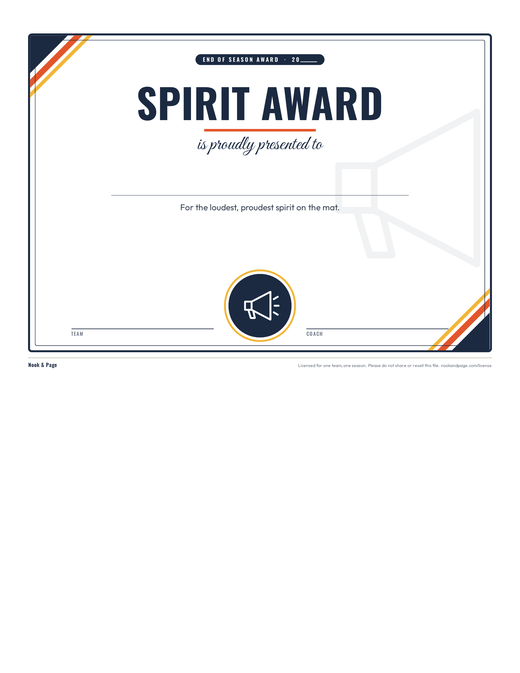 Cheer Awards, page one